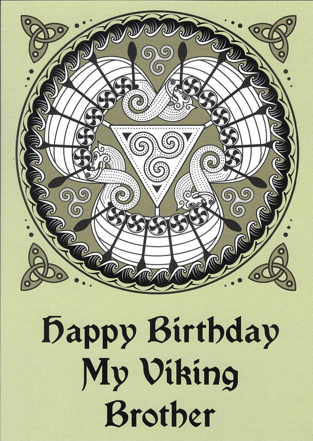 Happy Birthday My Viking Brother Card