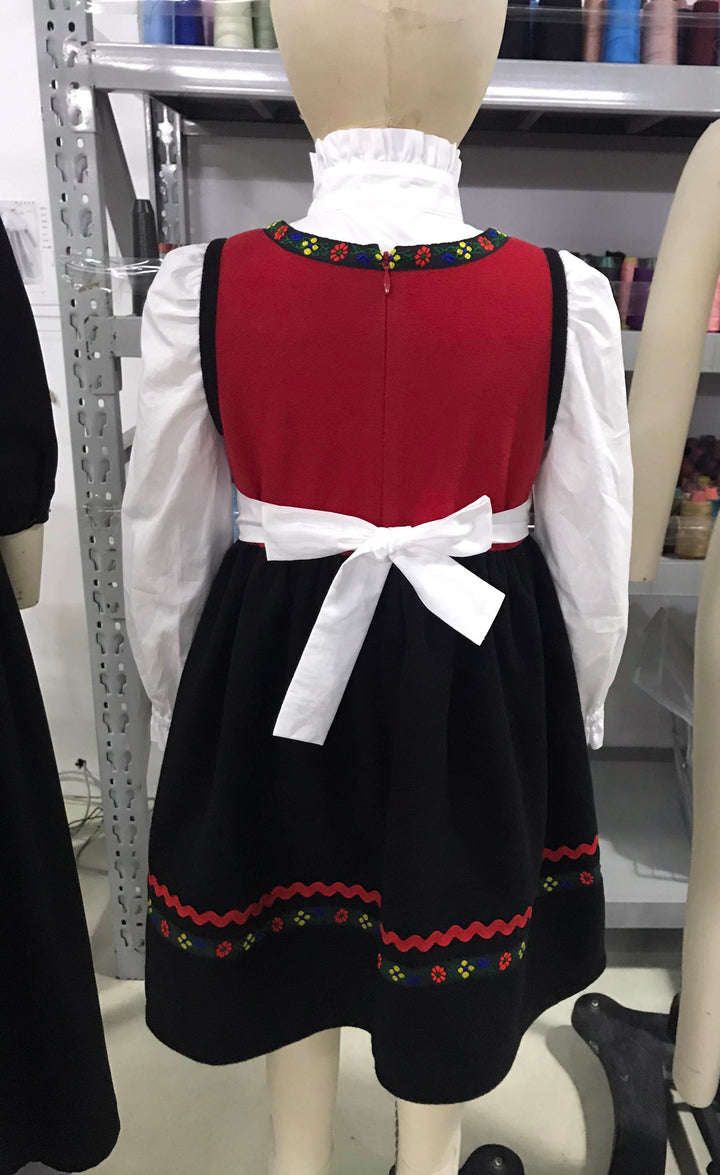 Hardanger Style Costume Dress for Girls