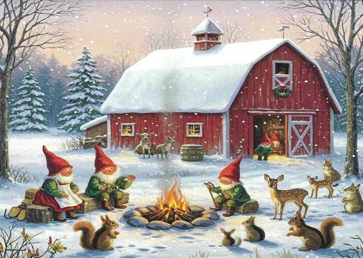 Boxed cards, Tomtar & Animals at Barn
