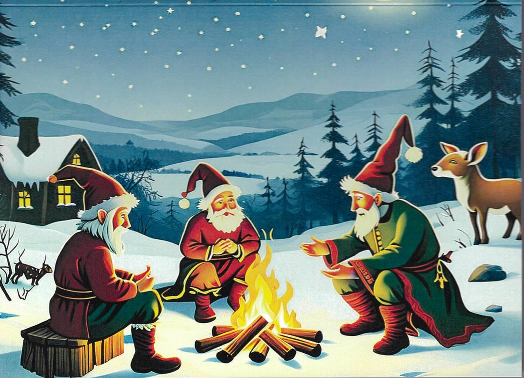 Boxed cards, Gnomes by the Fire