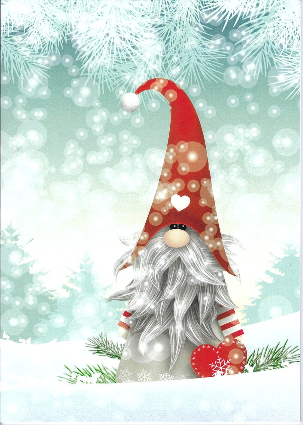 Finnish Christmas Cards Gnome in the Snow Pkg of 6