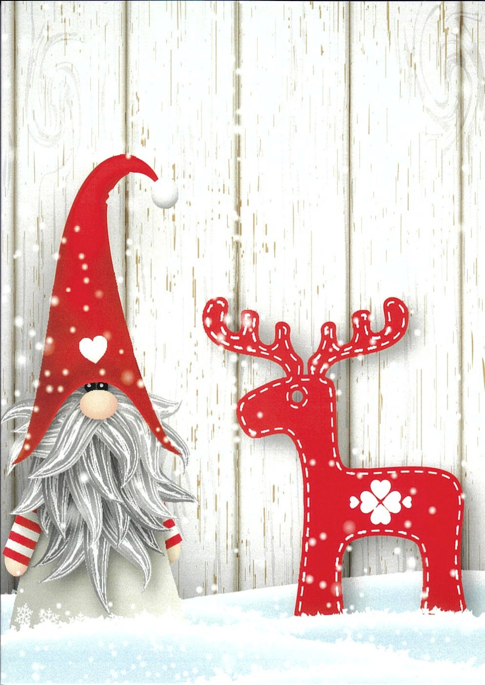 Christmas Cards Gnome with Moose Pkg of 6