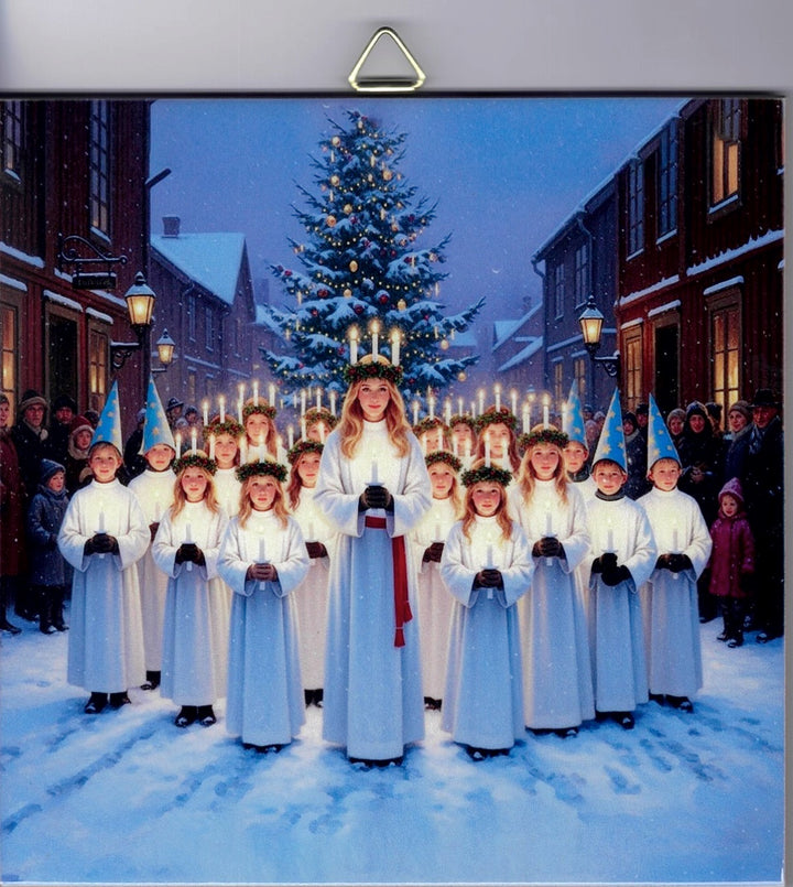 6" Ceramic Tile, Lucia procession