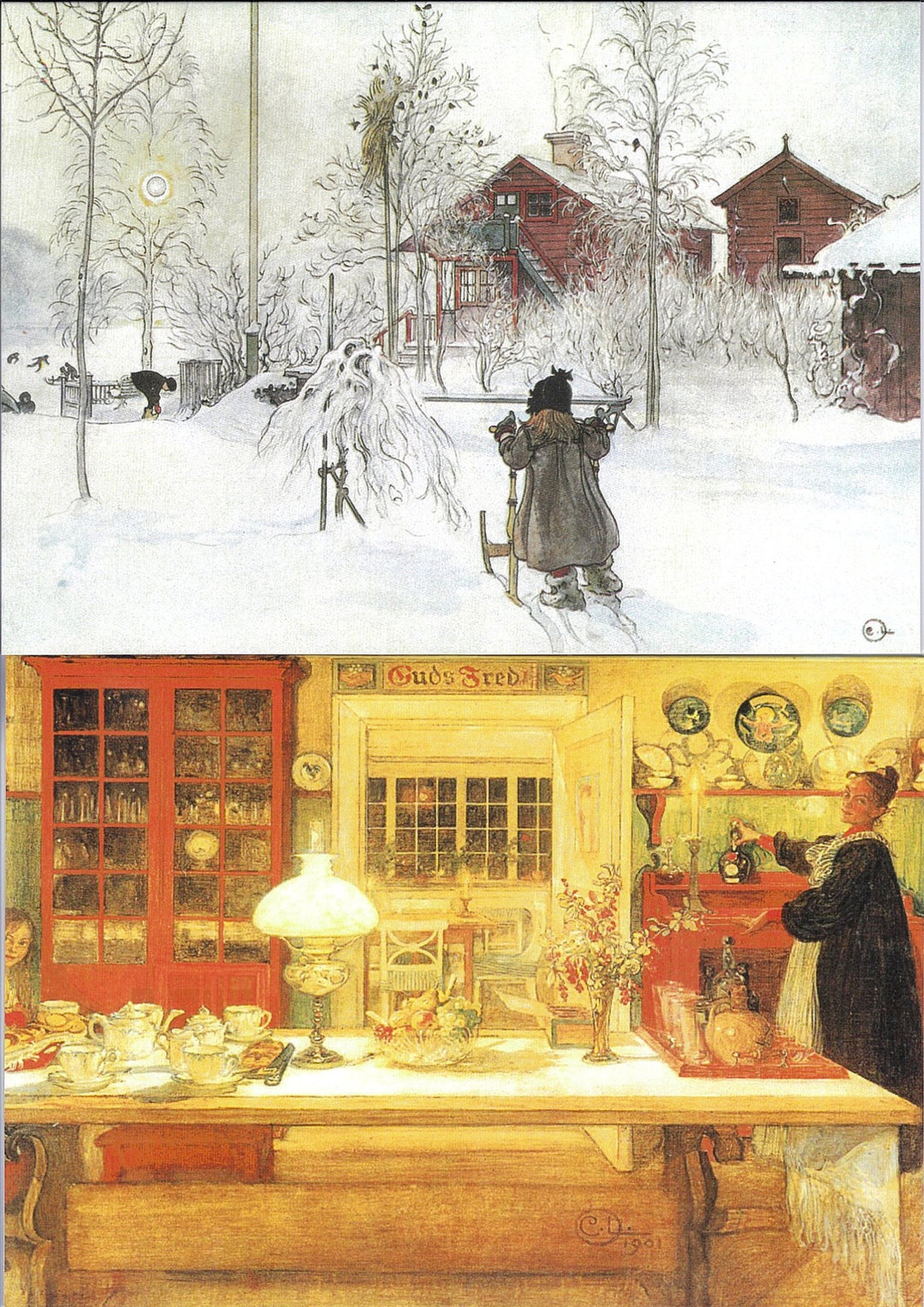 Boxed cards, Carl Larsson assortment