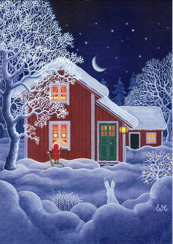 Boxed cards, Eva Melhuish Tomte Gnome at House