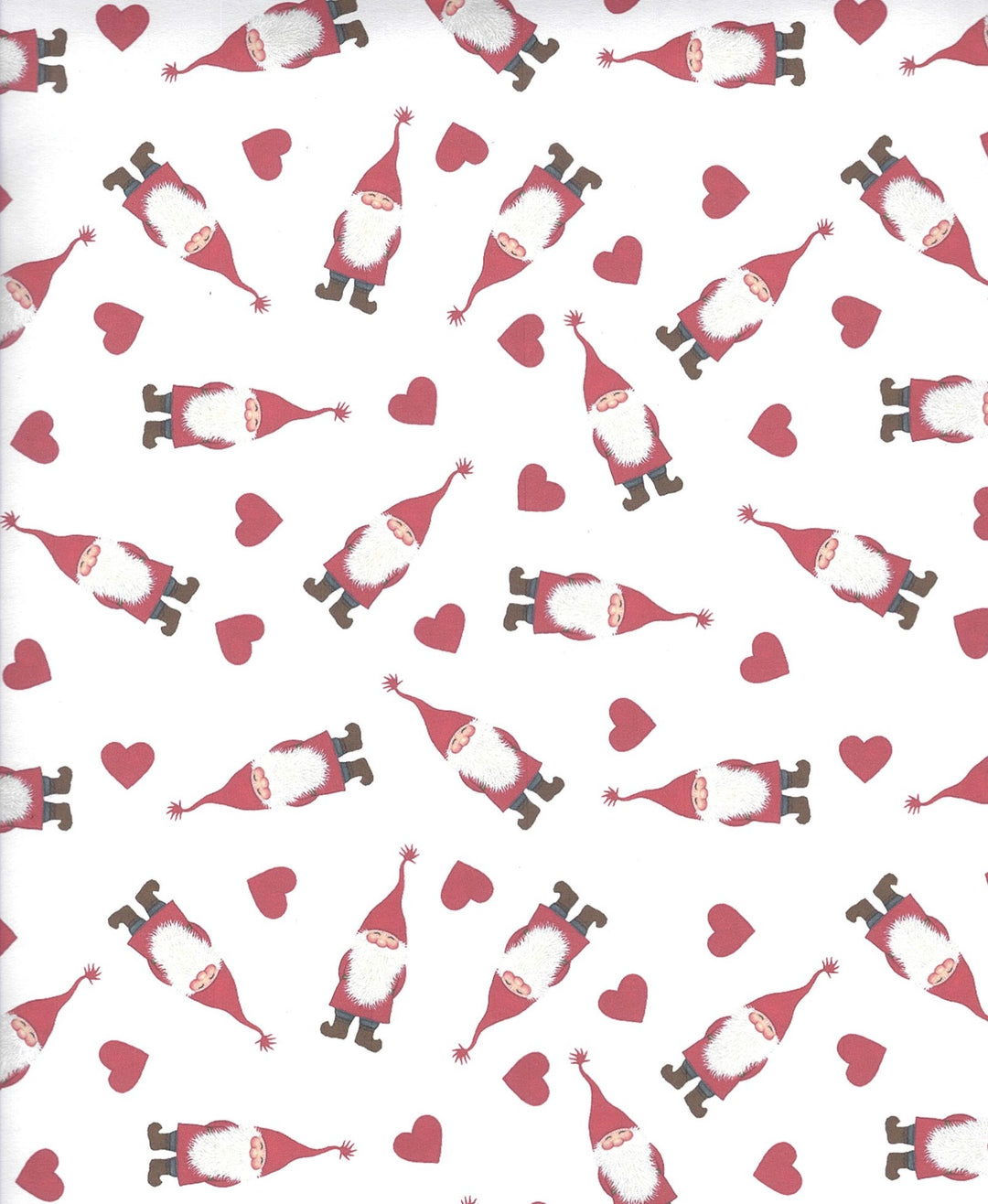 Eva Melhuish Gnomes & Hearts Gift wrap or craft paper
