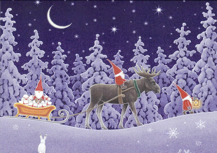 Boxed Cards, Eva Melhuish  Tomte Gnomes on Winter Trek
