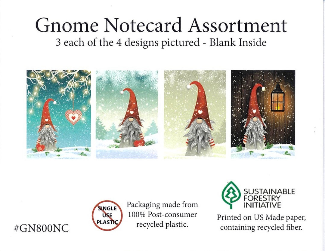 Boxed Note Cards, Gnome Assortment