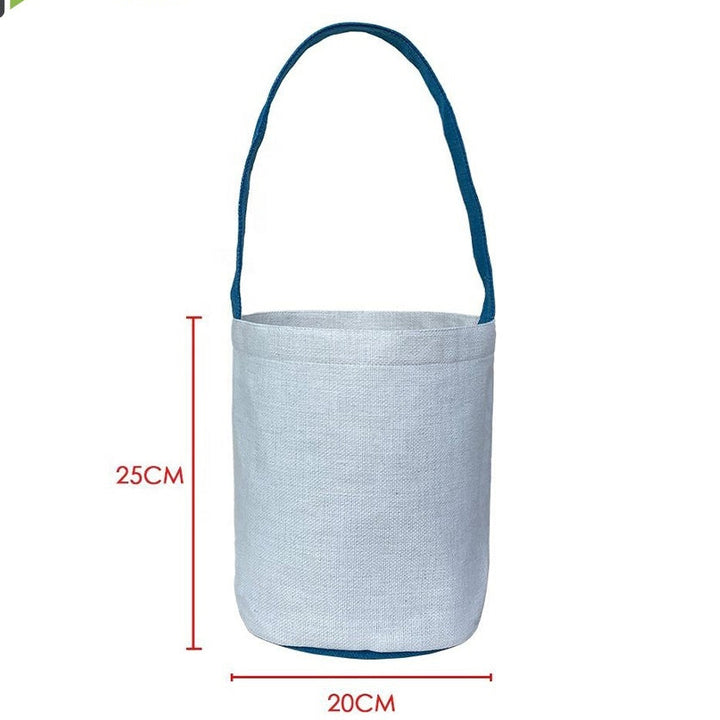 Linen Look Basket Tote Bag - Halloween Dala Horse