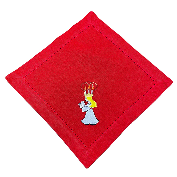 Small Square Doily Embroidered Lucia