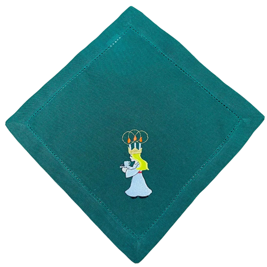 Small Square Doily Embroidered Lucia