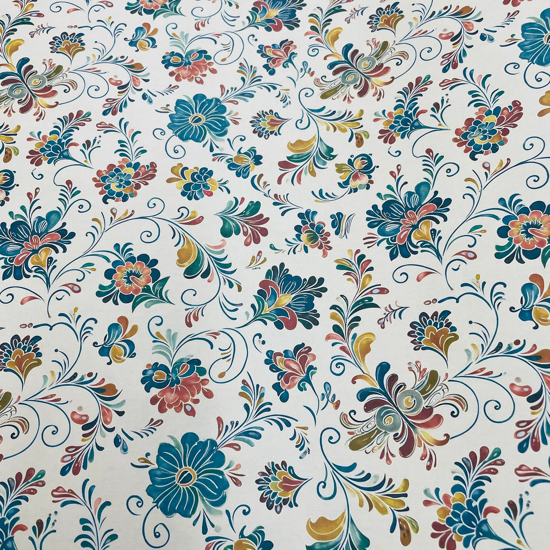 Flower Fans Gift wrap or craft paper