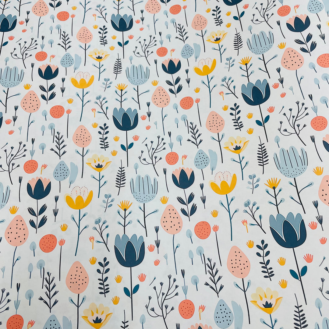 Blue Tulips Gift wrap or craft paper