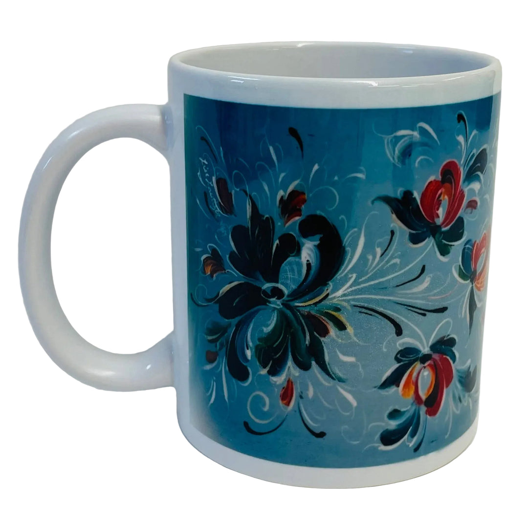Lise Lortentzen rosemaling coffee mug