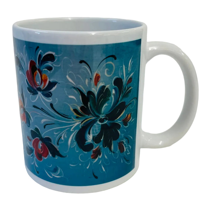 Lise Lortentzen rosemaling coffee mug