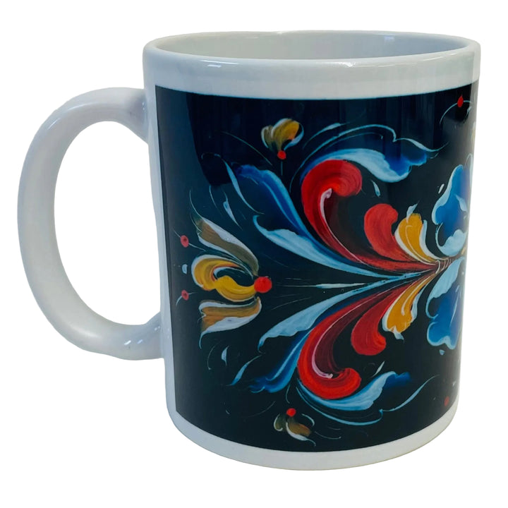 Lise Lortentzen rosemaling coffee mug