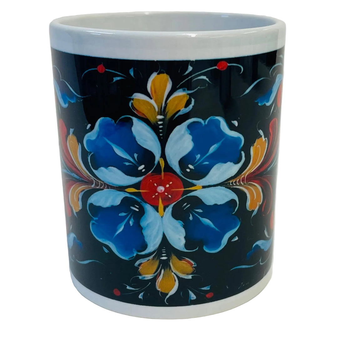Lise Lortentzen rosemaling coffee mug