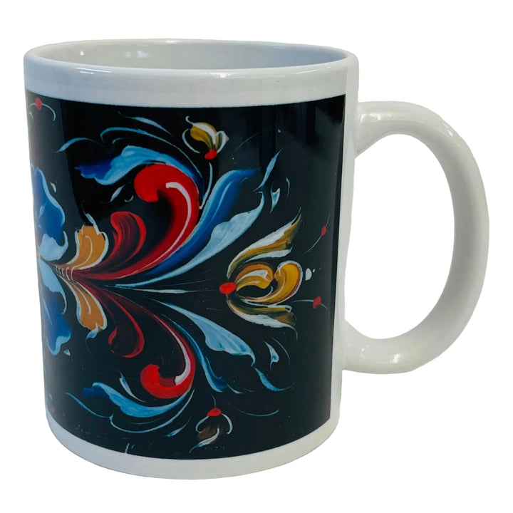 Lise Lortentzen rosemaling coffee mug