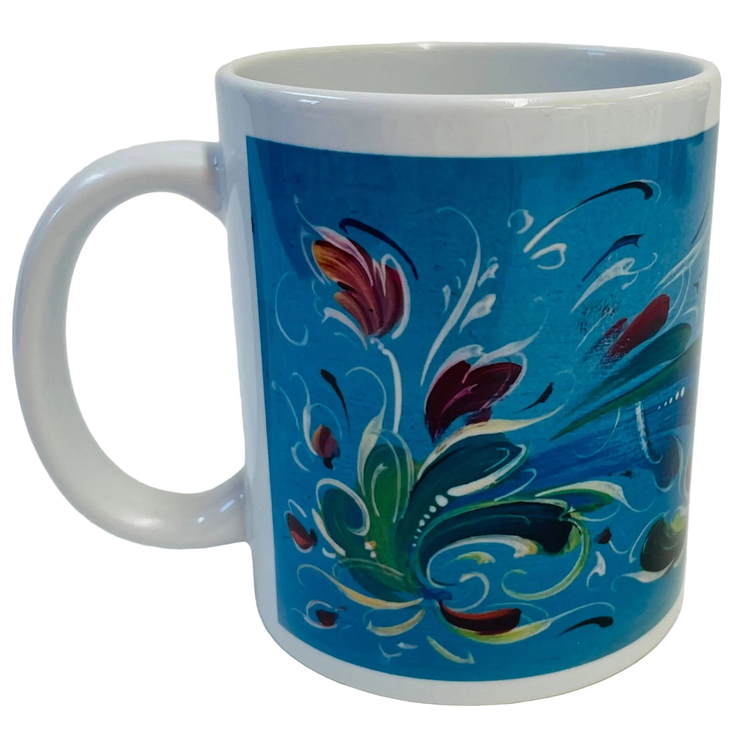 Lise Lortentzen rosemaling coffee mug