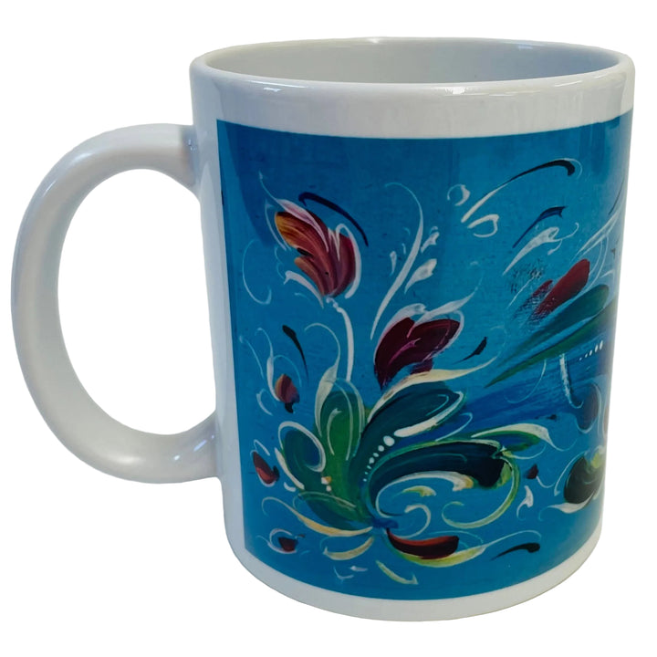 Lise Lortentzen rosemaling coffee mug