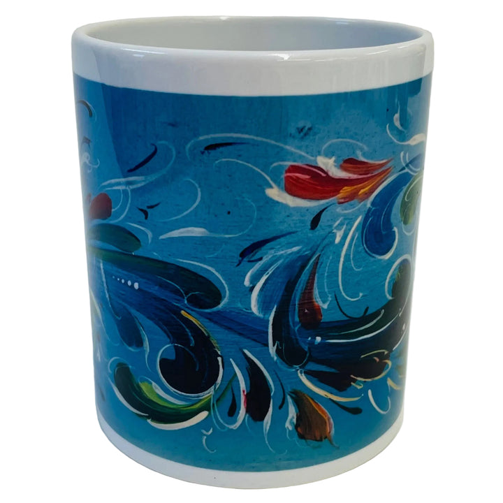 Lise Lortentzen rosemaling coffee mug