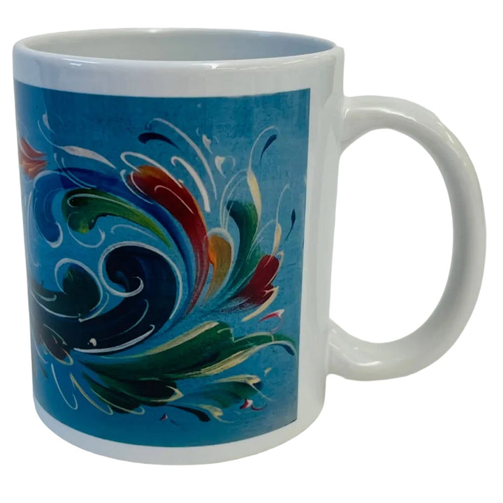 Lise Lortentzen rosemaling coffee mug