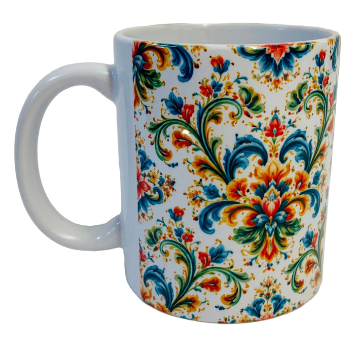 Rosemaling Coffee Mug
