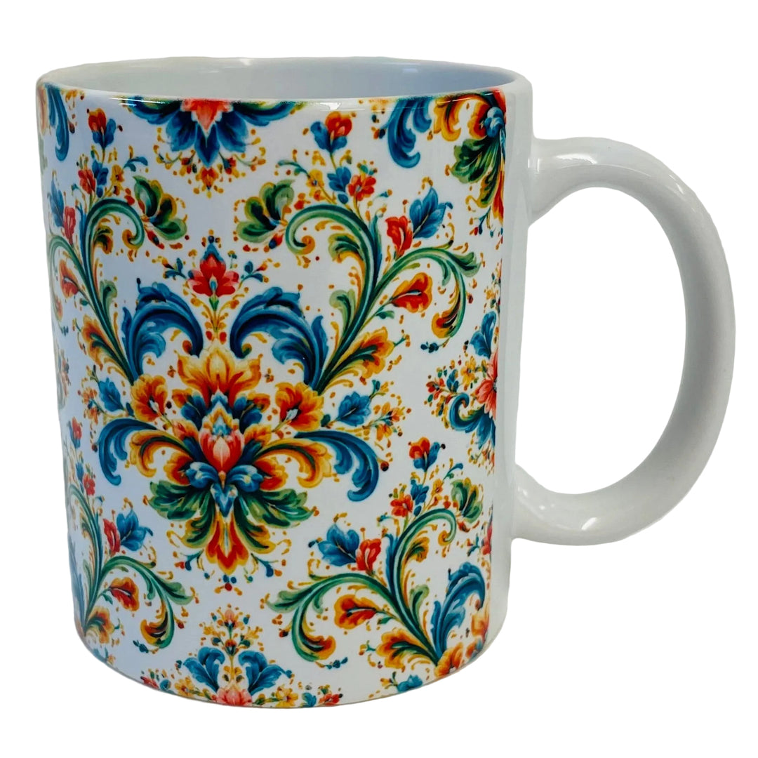Rosemaling Coffee Mug