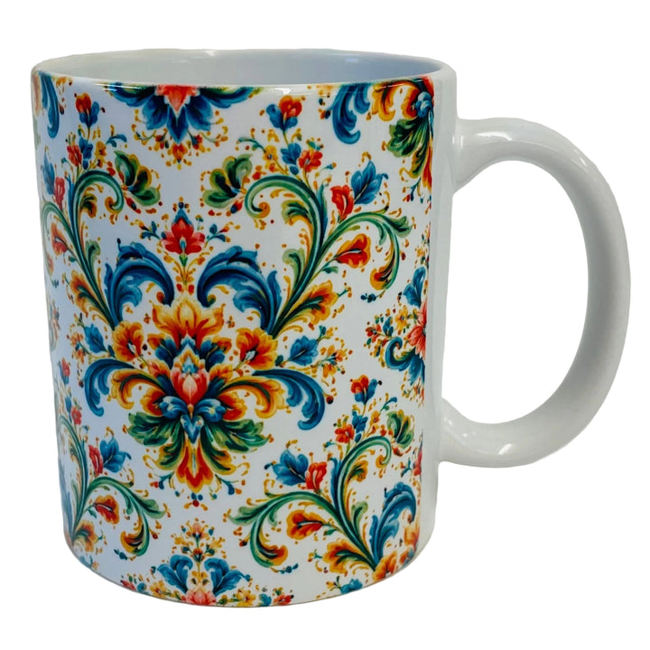 Rosemaling Coffee Mug
