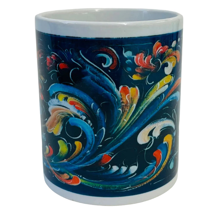 Lise Lortentzen rosemaling coffee mug