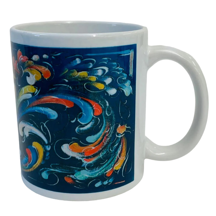 Lise Lortentzen rosemaling coffee mug