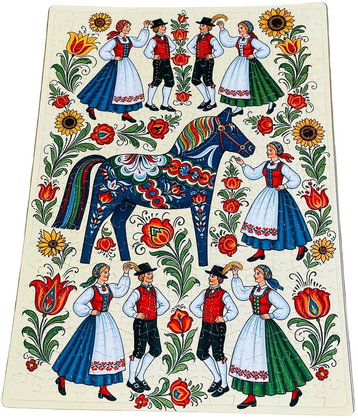 Puzzle - Dala horse & dancers