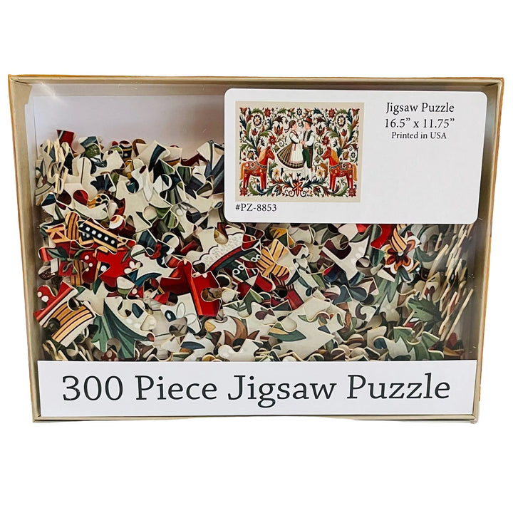 Puzzle - Dancing couple & Dala horses