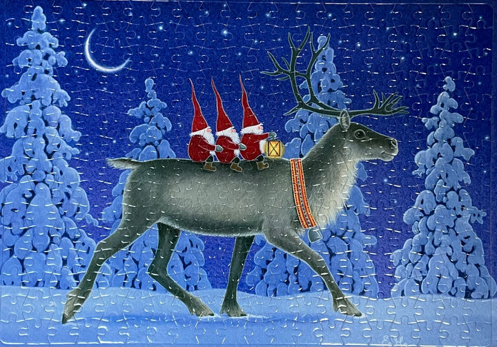 Puzzle - Eva Melhuish Tomtar riding on reindeer