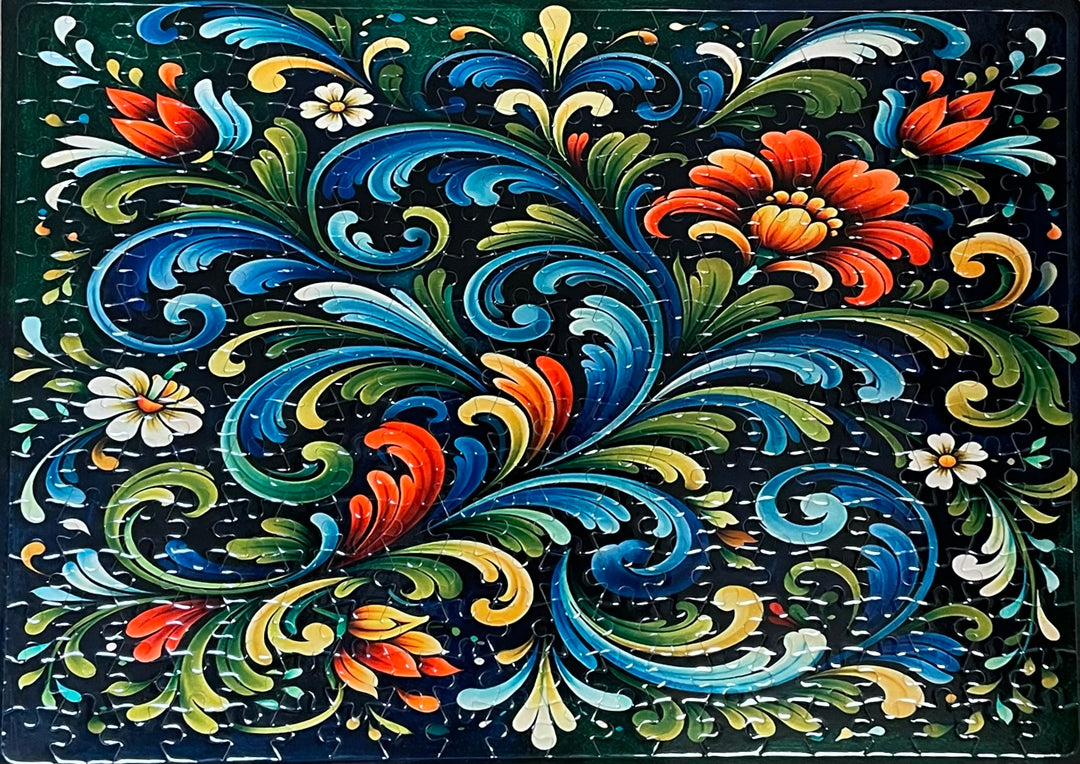 Puzzle - Rosemaling