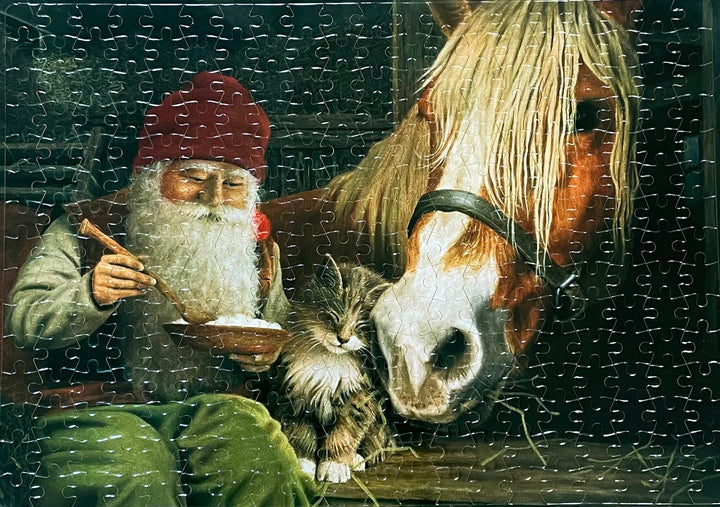 Puzzle - Jan Bergerlind Tomte, Horse & Kitten