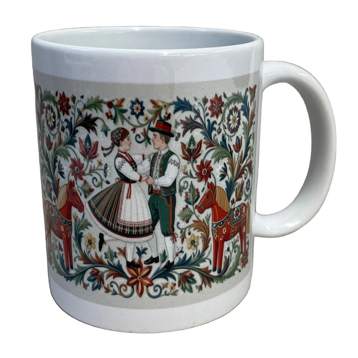 Dancers & Dala Horse coffee mug