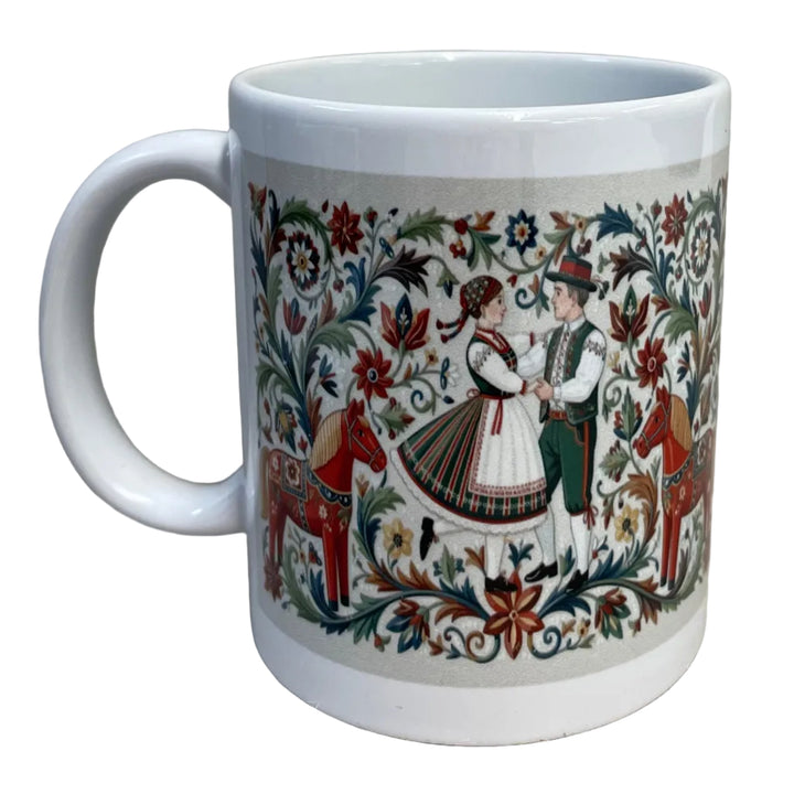 Dancers & Dala Horse coffee mug
