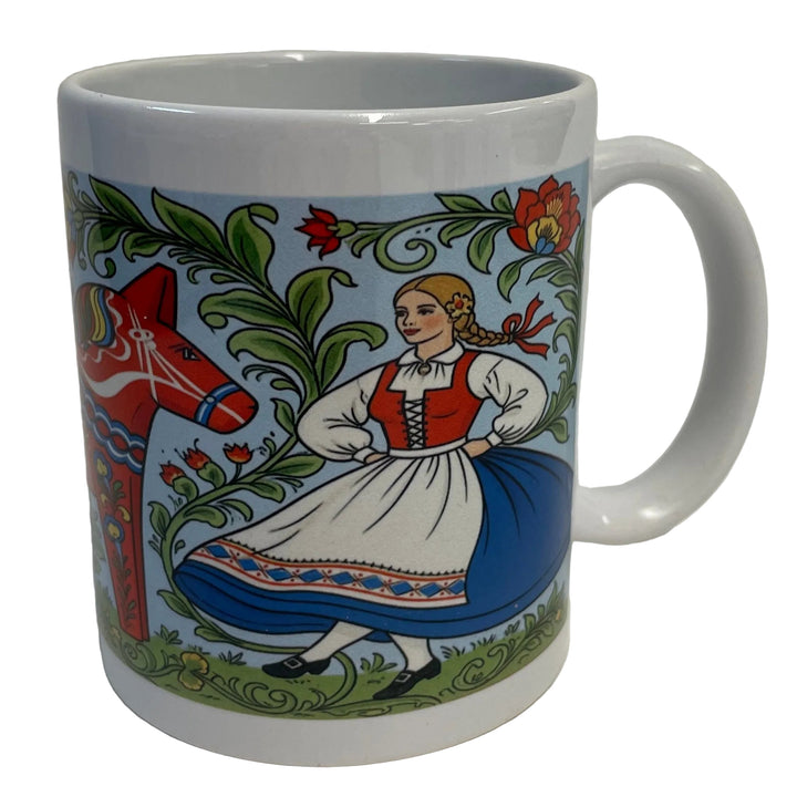 Dancers & Dala Horse coffee mug