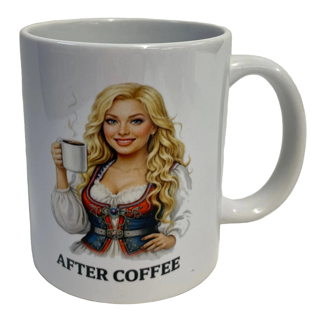 Before Coffee with Troll After Coffee with Gorgeous Blonde coffee mug