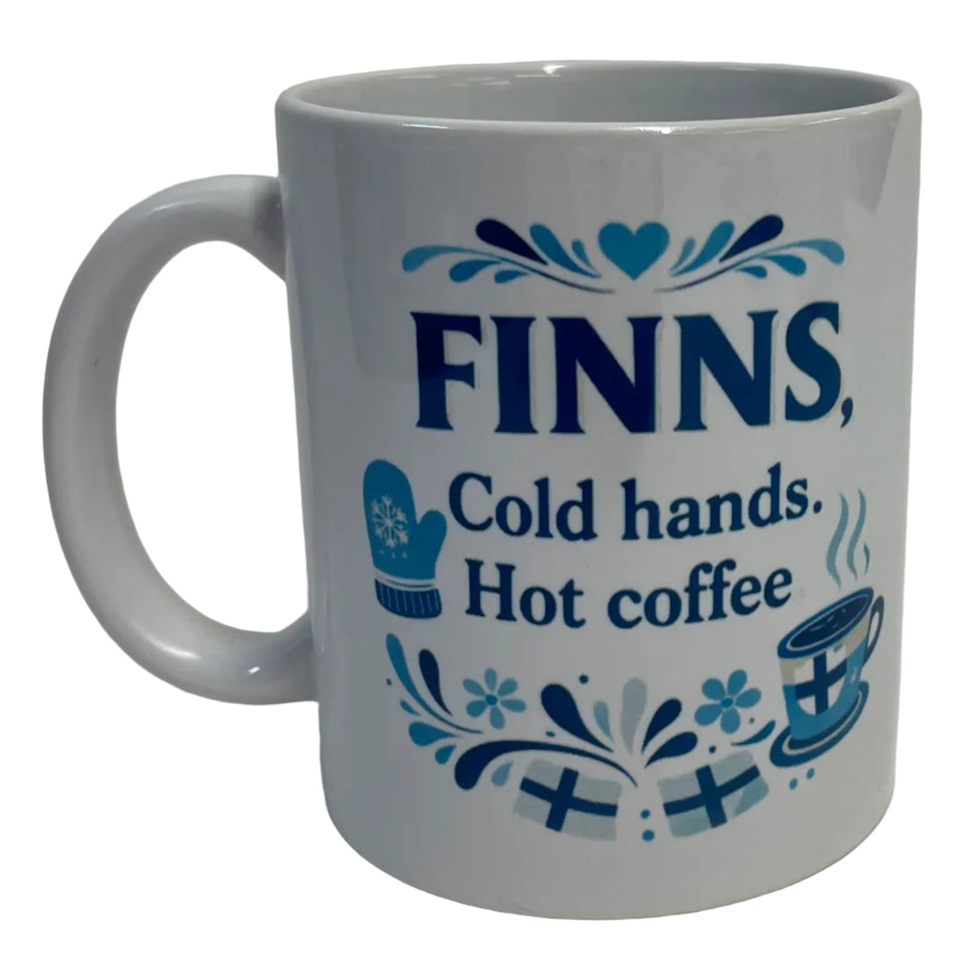 Finns Cold Hands Hot Coffee mug