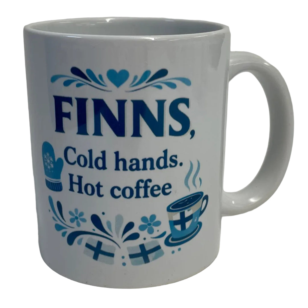 Finns Cold Hands Hot Coffee mug