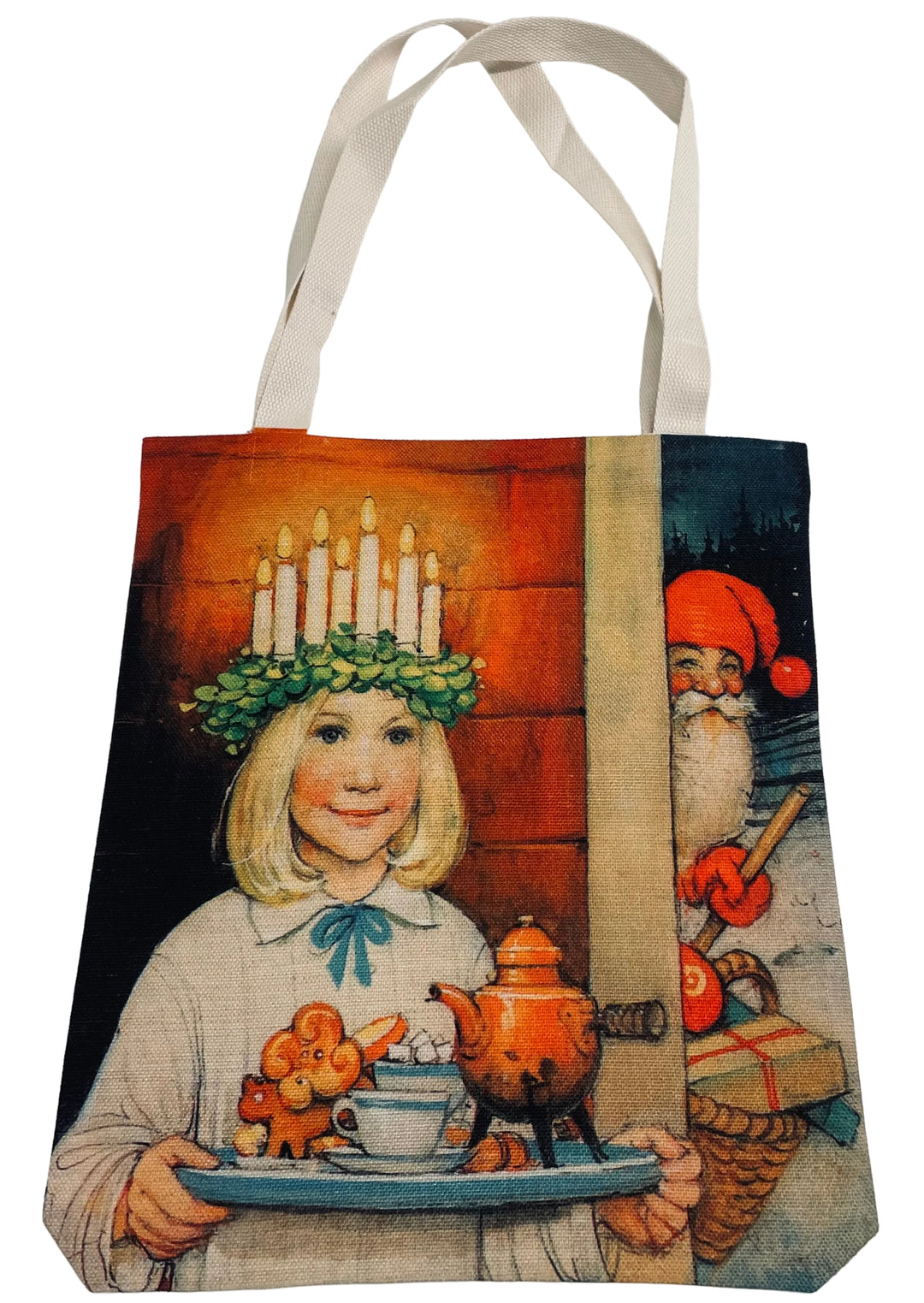Linen look Tote bag  Lucia