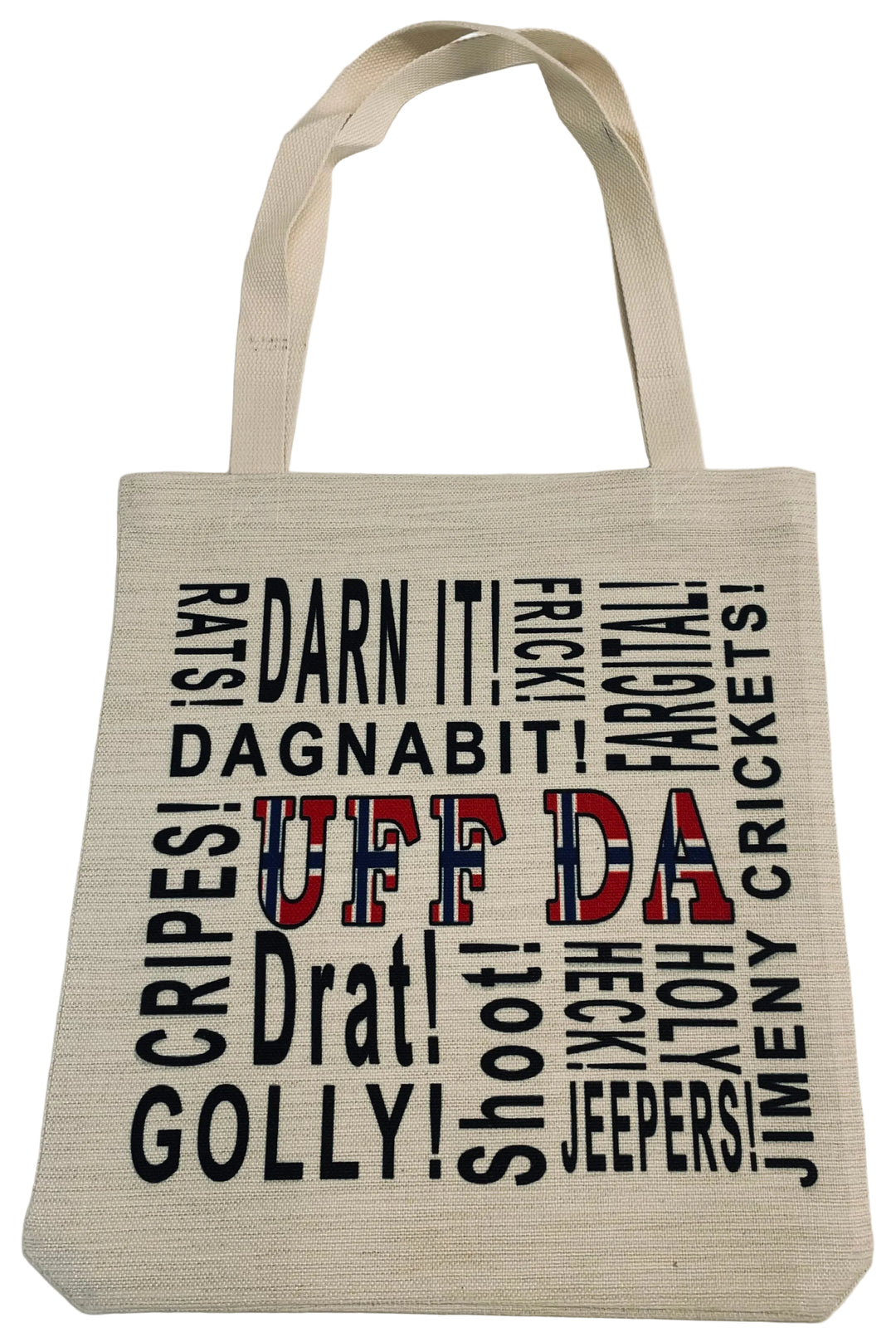 Linen look Tote bag Uff da