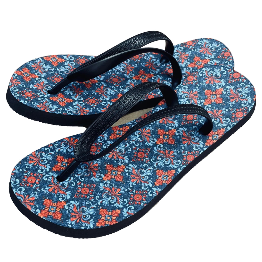 Flip Flop Sandals - Rosemaling