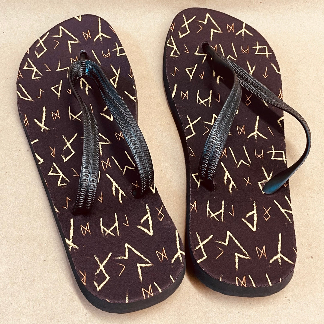 Flip Flop Sandals - Runes