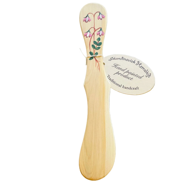 Wooden Spreader with Hand painted Linnea flowers