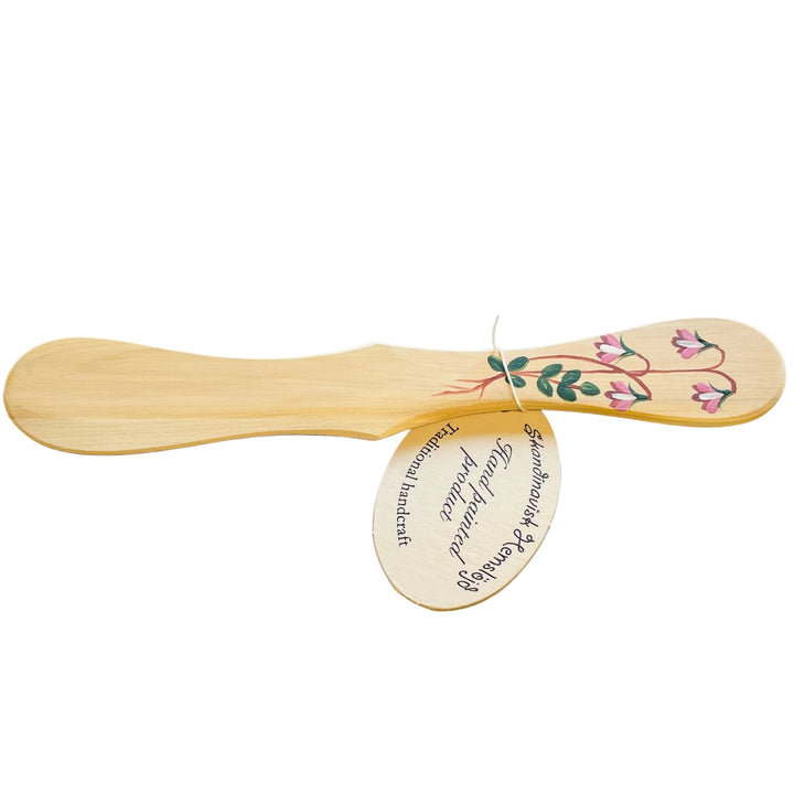 Wooden Spreader with Hand painted Linnea flowers