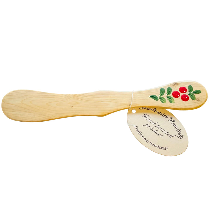 Wooden Spreader with Hand painted Lingonberries