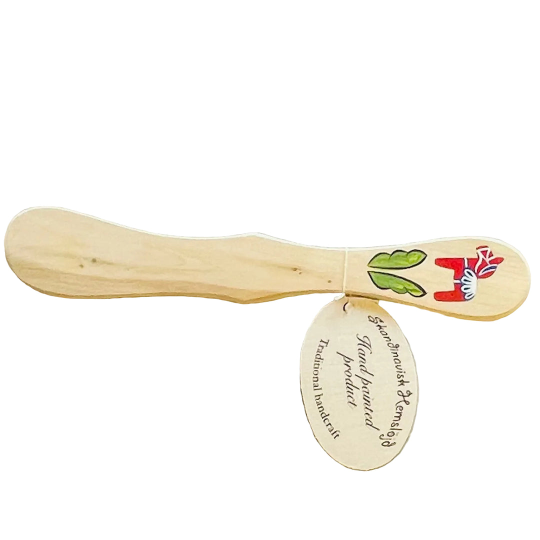 Wooden Spreader with Hand painted Dala horse